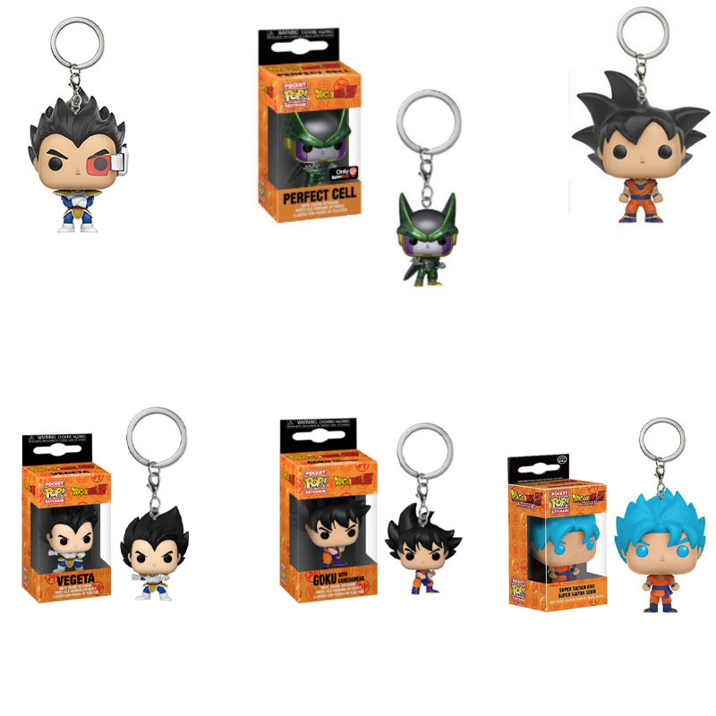 Vintage Collectible Figurines - Funko Dragon Ball Goku Vegeta Sleutelhanger