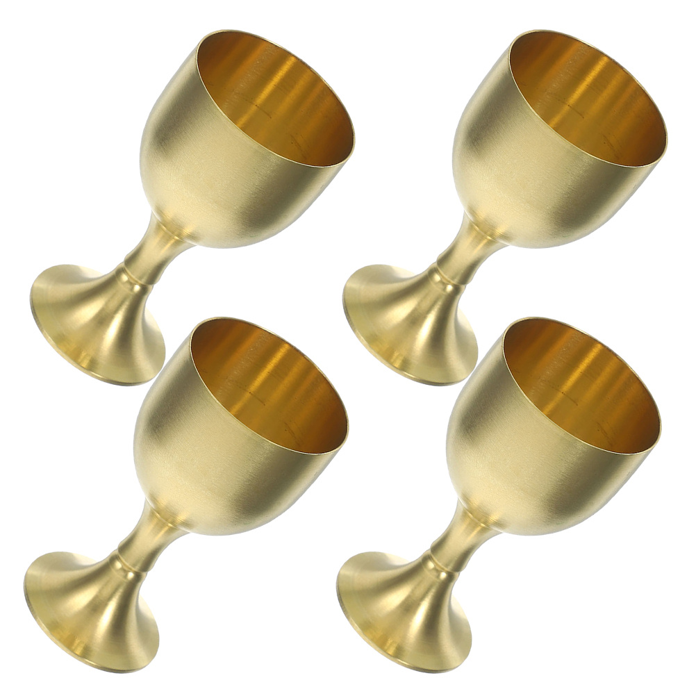Collectible Vintage Wine - Golden Chalice Communion Cup Set van
