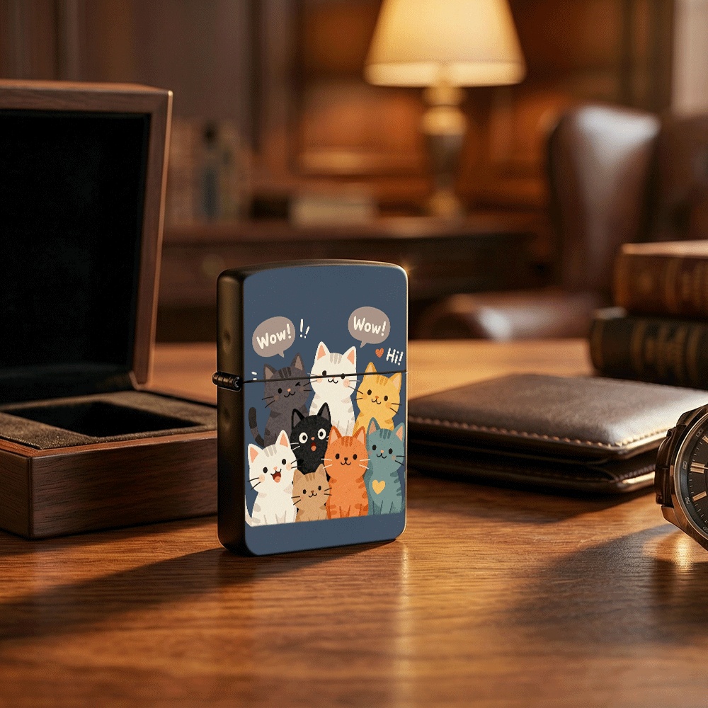 Vintage Collectible Lighters - Flip Top Aansteker Vintage Klok Maan