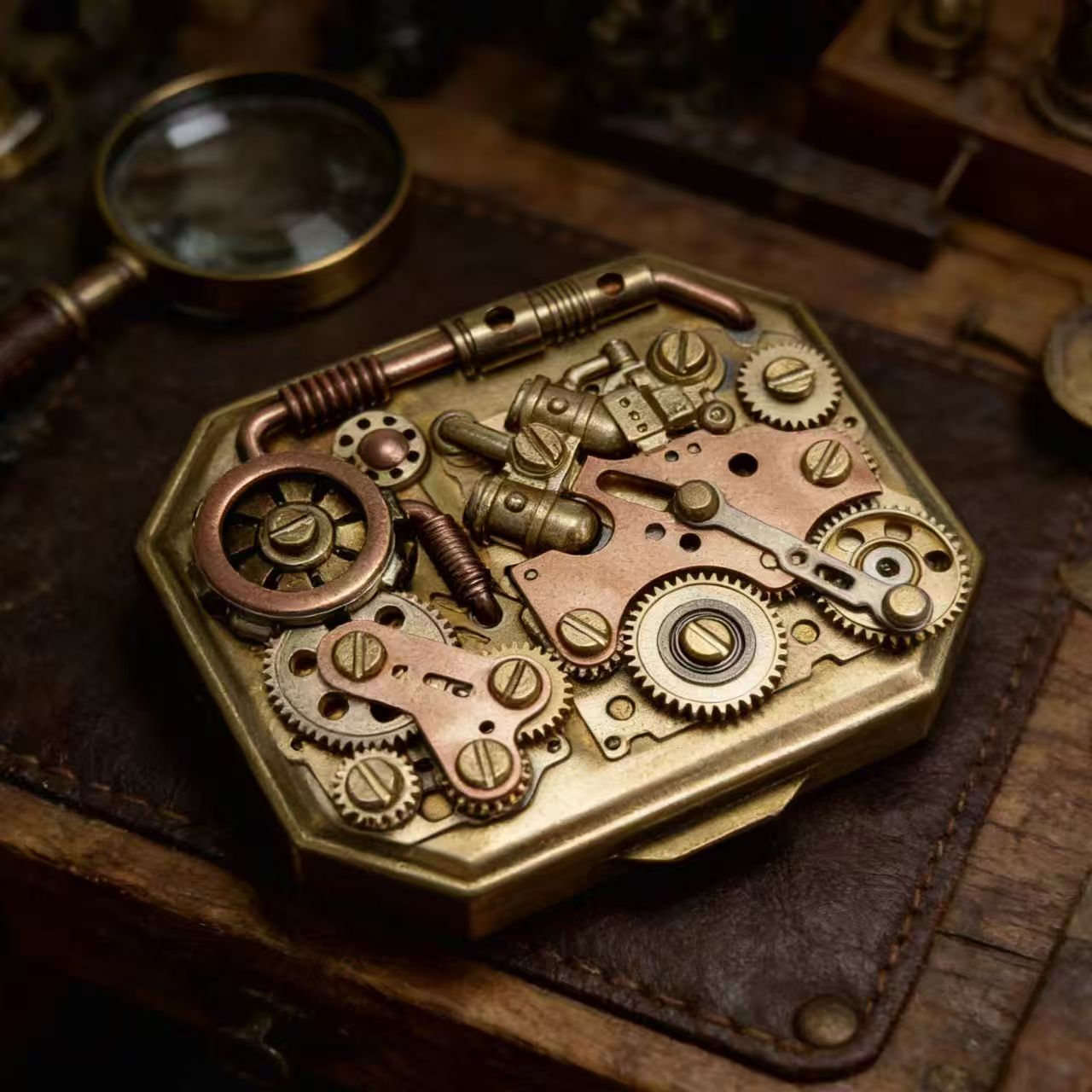 Vintage puur koperen gear kero - Vintage Collectible Lighters recensie en prijs