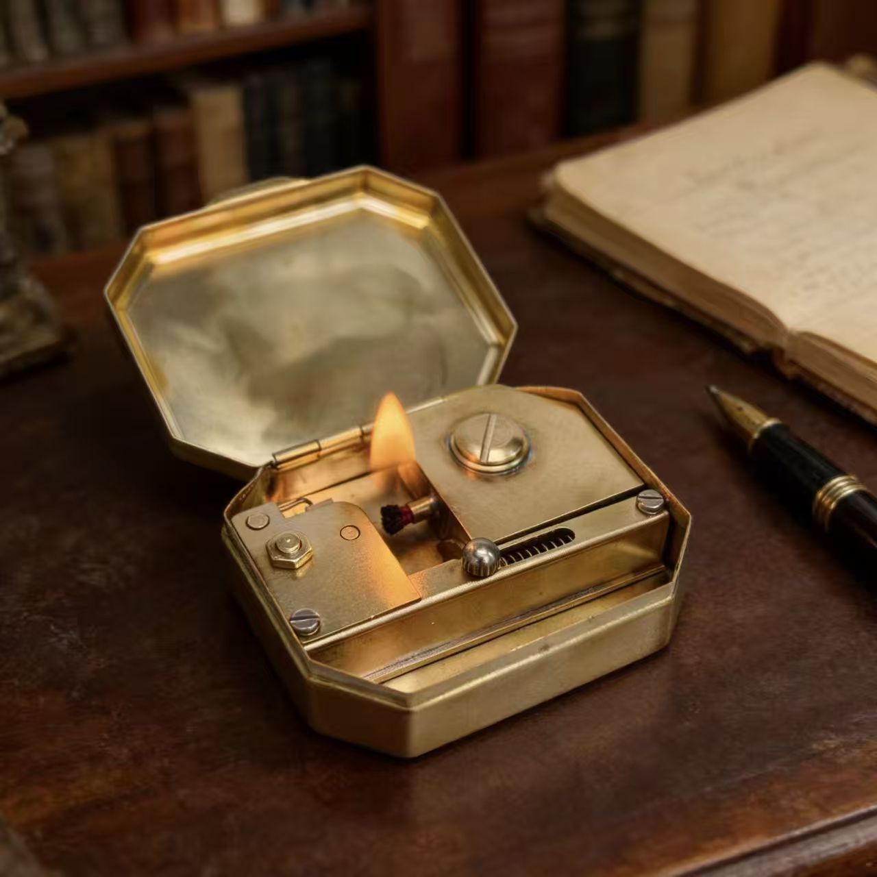 Vintage puur koperen gear kero - Vintage Collectible Lighters recensie en prijs