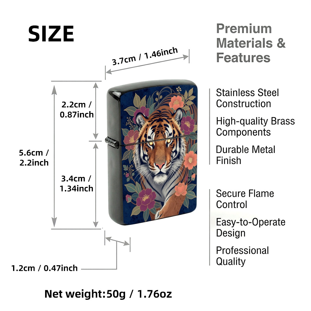 Flip Top Aansteker Tijger Met  - Vintage Collectible Lighters recensie en prijs