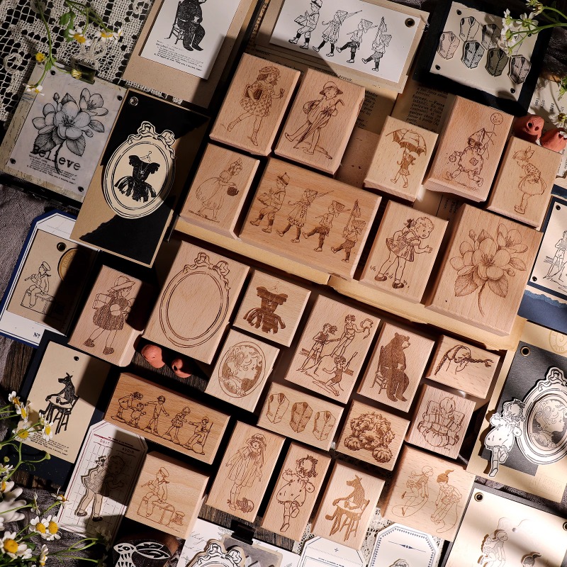 Vintage mooie bloemenmeisje jo - Vintage Collectible Stamps recensie en prijs