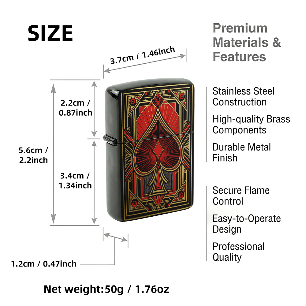 Flip Top Aansteker Art Deco Sp - Vintage Collectible Playing Cards recensie en prijs