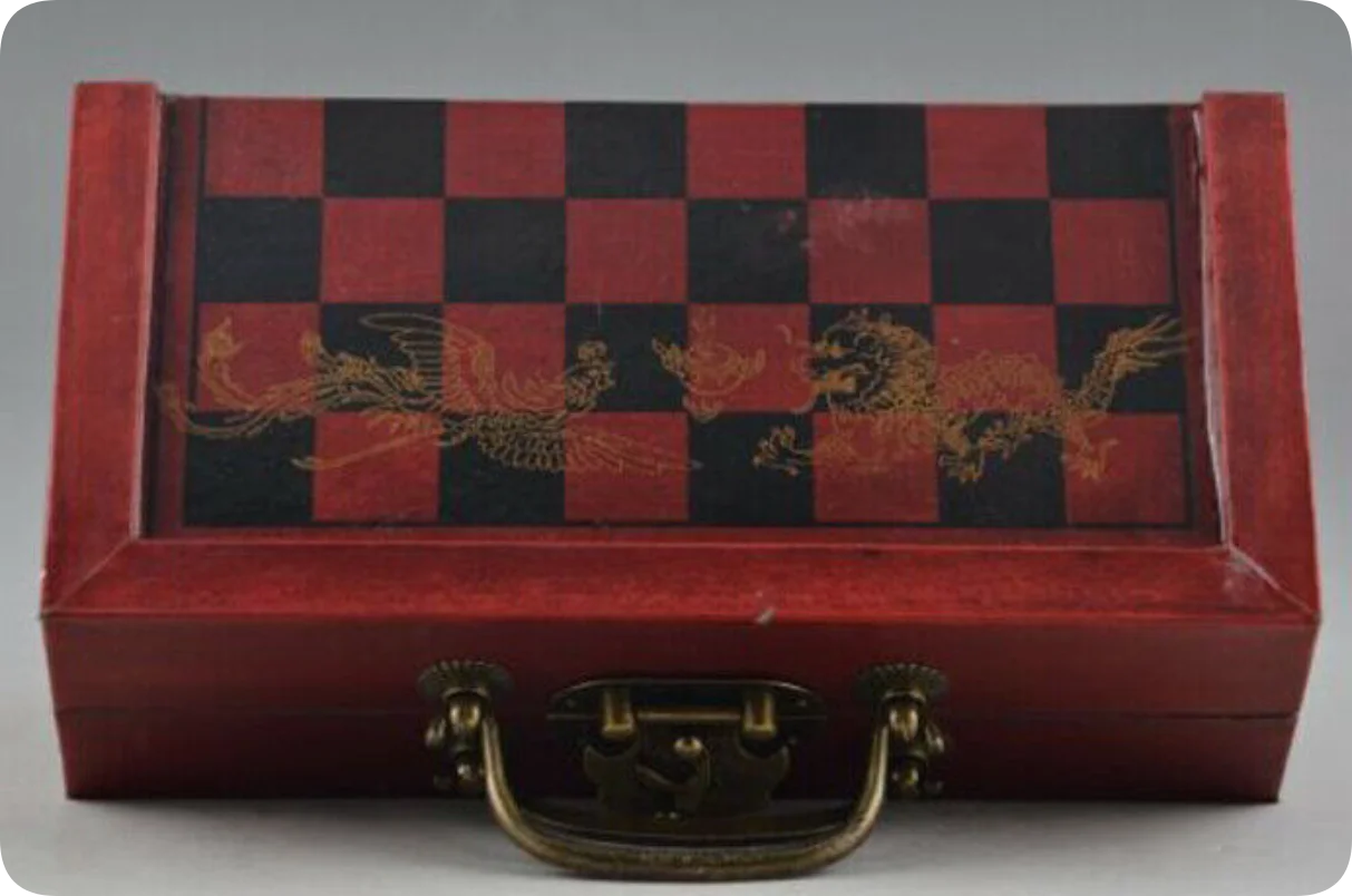 Opvouwbare vintage schaakspel  - Vintage Collectible Board Games recensie en prijs