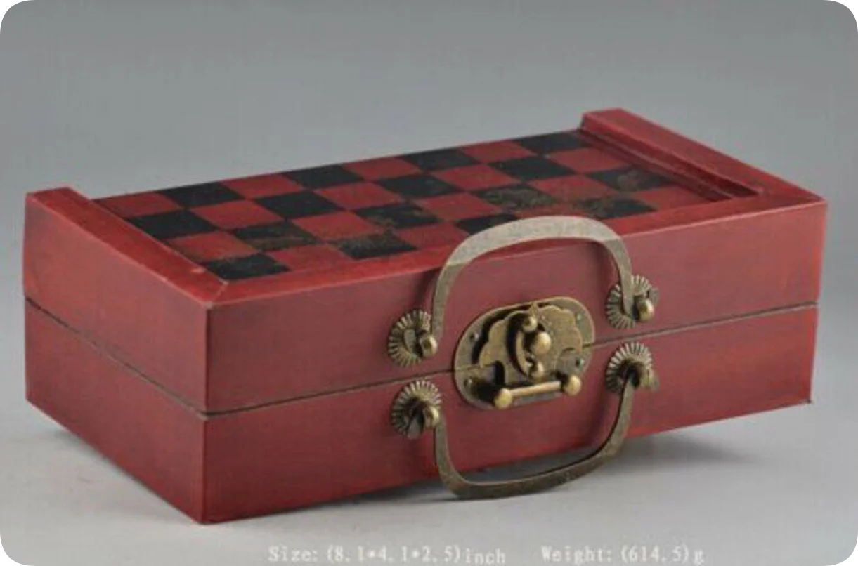 Opvouwbare vintage schaakspel  - Vintage Collectible Board Games recensie en prijs